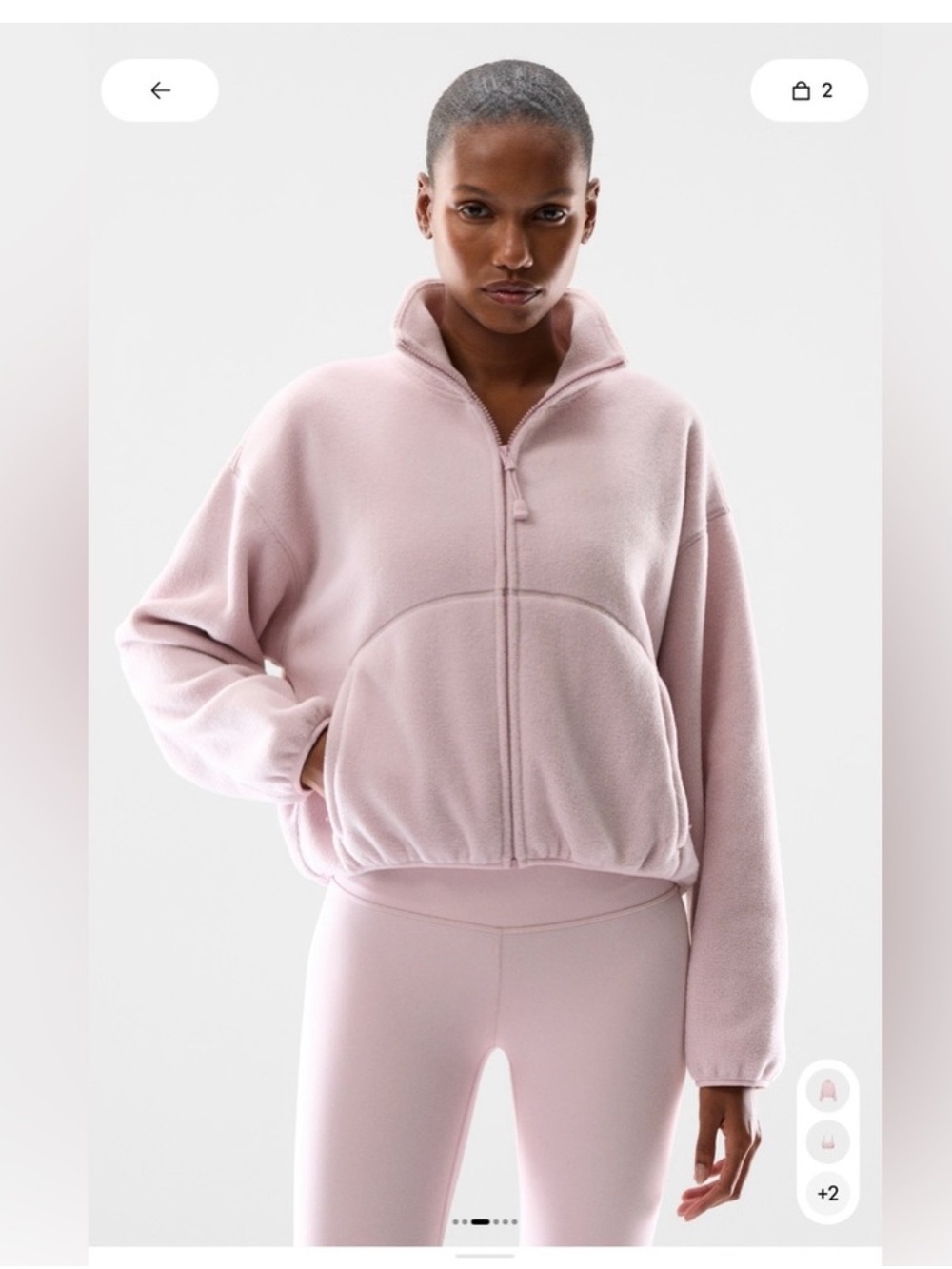 Aritzia Plateau Mockneck Zip-Up Jacket